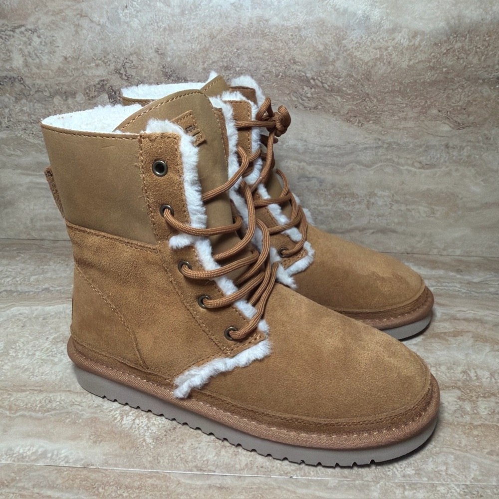 Womens Size 6 Koolaburra Advay Tall Suede Winter Boot 1133077 Chestnut Brown